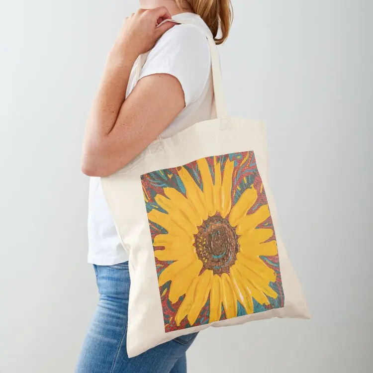 

Sunflower Tote Bag Women bags reusable shopping bag Canvas Gift bags