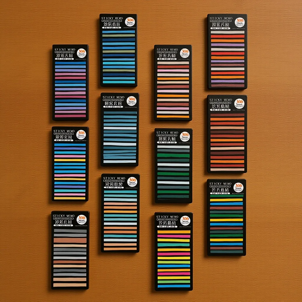 

1 set 1 Set Of Highlight Strips Colored Reading Markers Practical Portable Learning Accessory Sticky Page Tabs For Students Kids