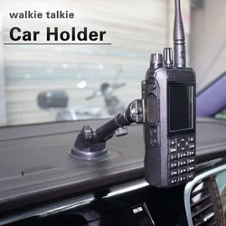Car Holder for Walkie Talkie Bracket Suction Mount for Two Way Radio Mount Stand with Suction Cup