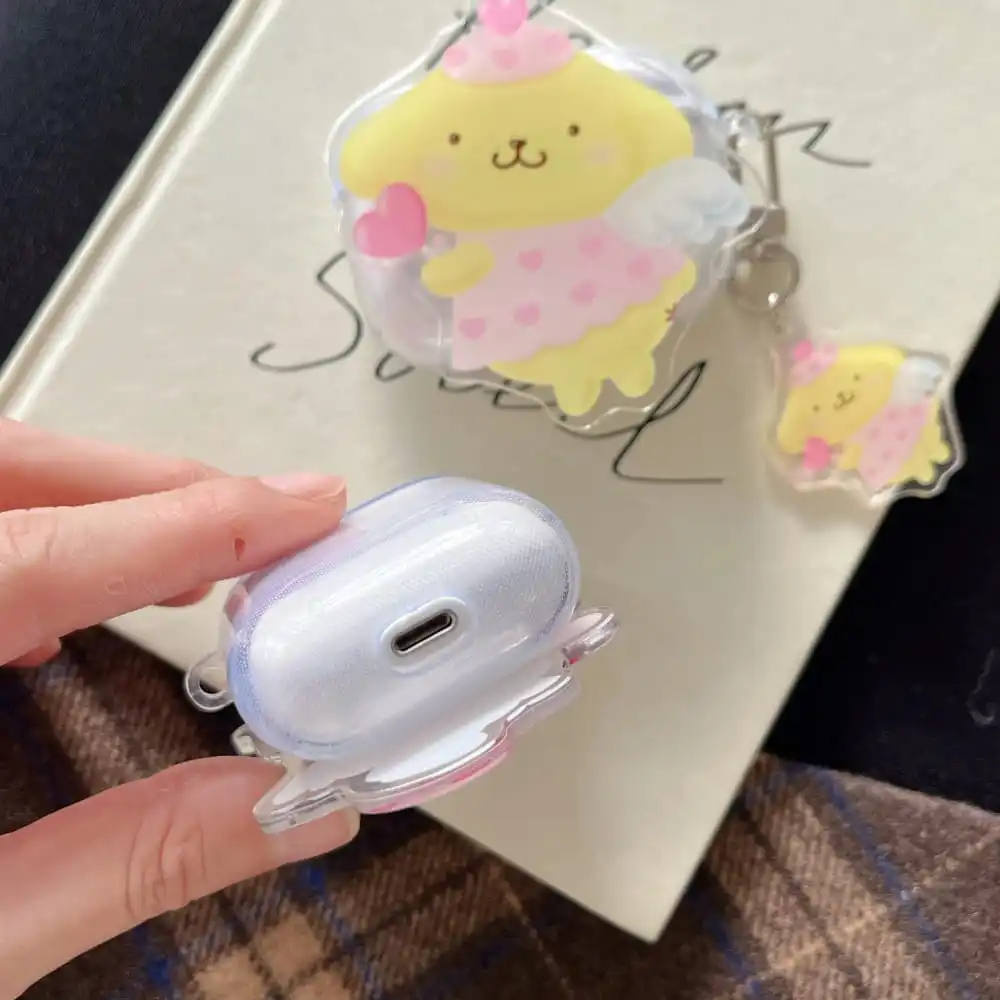 Hot Cute Cartoon Anime Sanrio Role auricolare custodia protettiva per AirPods 1 2 3 Pro 2rd Charge Box Soft trasparente Protect Cover