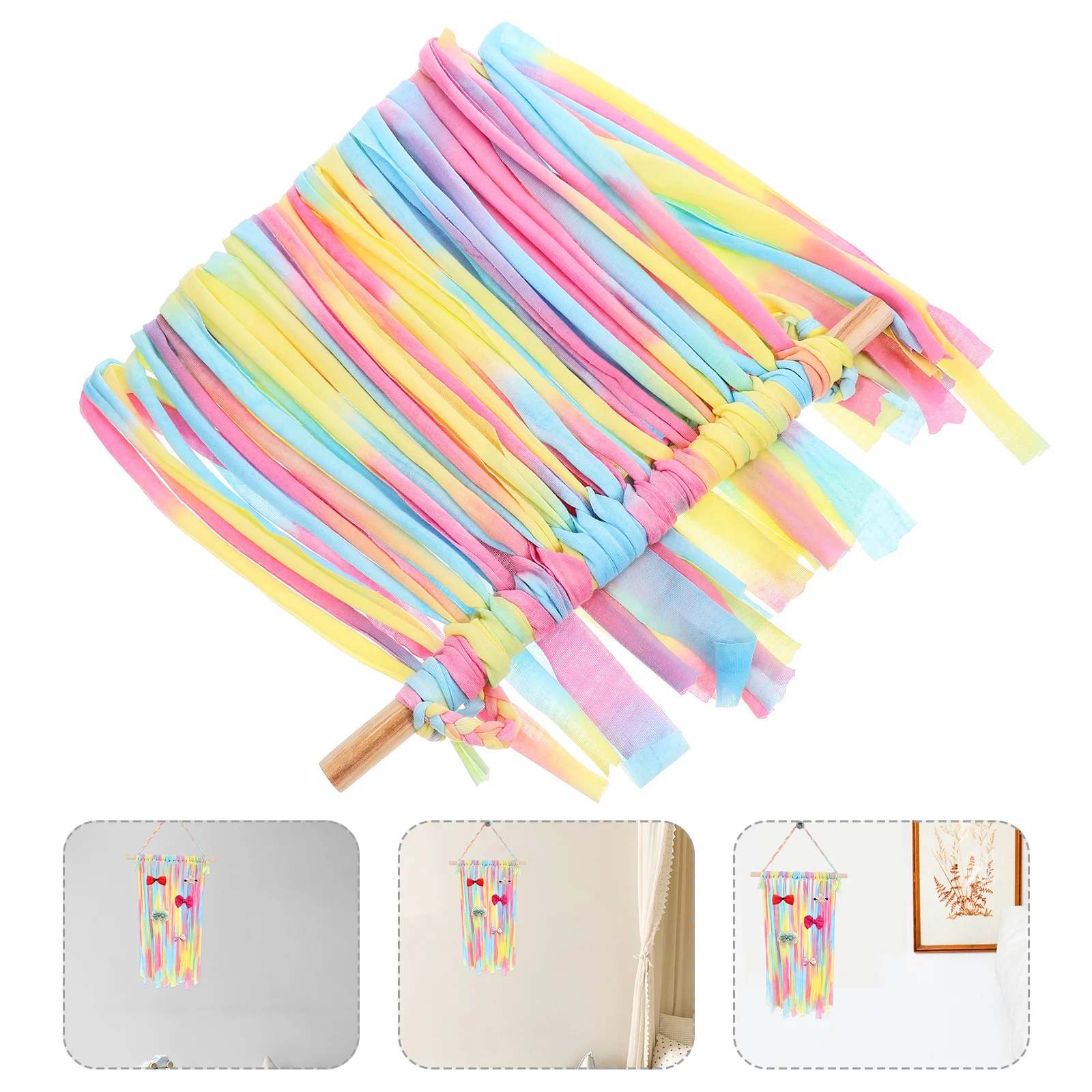 

Colorful Hair Clip Storage for Girls Fringe Pins Holder Barrette Organizer Hair Bows Hanger Display Stand Decorative Wall Mount