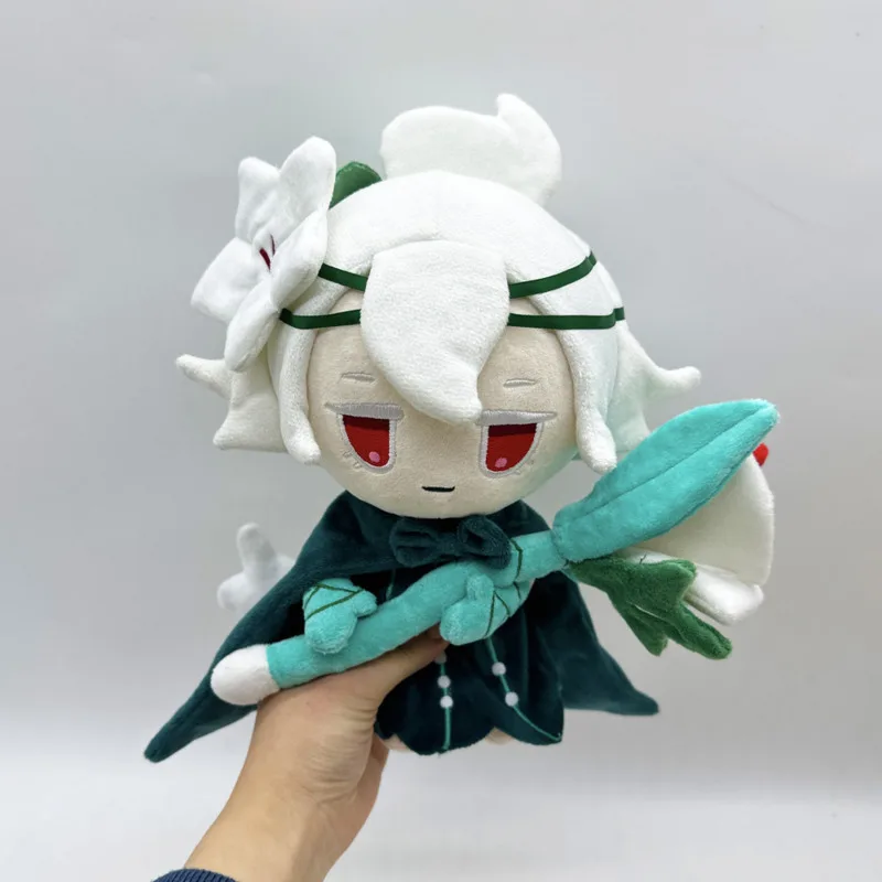 جديد الأبيض زنبق كوكي أفخم كوكي تشغيل المملكة نيثير غاشا بلوشي Kawaii محشوة دمية لينة ديكور المنزل لعبة الأطفال هدية #2