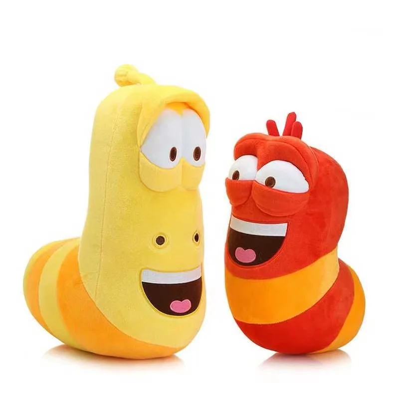 13cm 23cm 30cm Colorful Hilarious Yellow Bug Pillow New Creativity Cute Caterpillar Doll Plush Toy Girl Gift