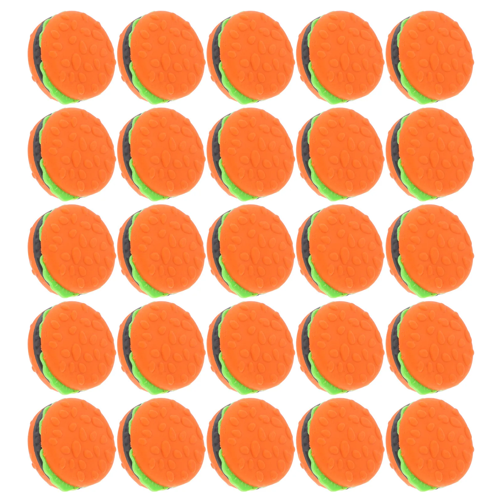

30 Pcs Hamburger Eraser Cute School Supplies Cartoon Erasers for Tpr Creative