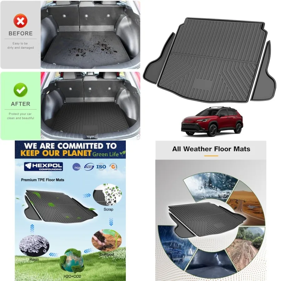 

Original 2022-2025 Corolla Cross Cargo Liner for Toyota Corolla Cross FWD SUV - Custom Fit TPE Trunk Mat - All Weather Cargo Mat for Toyota Corolla Cross (Not Fit AWD/Hybrid Model)