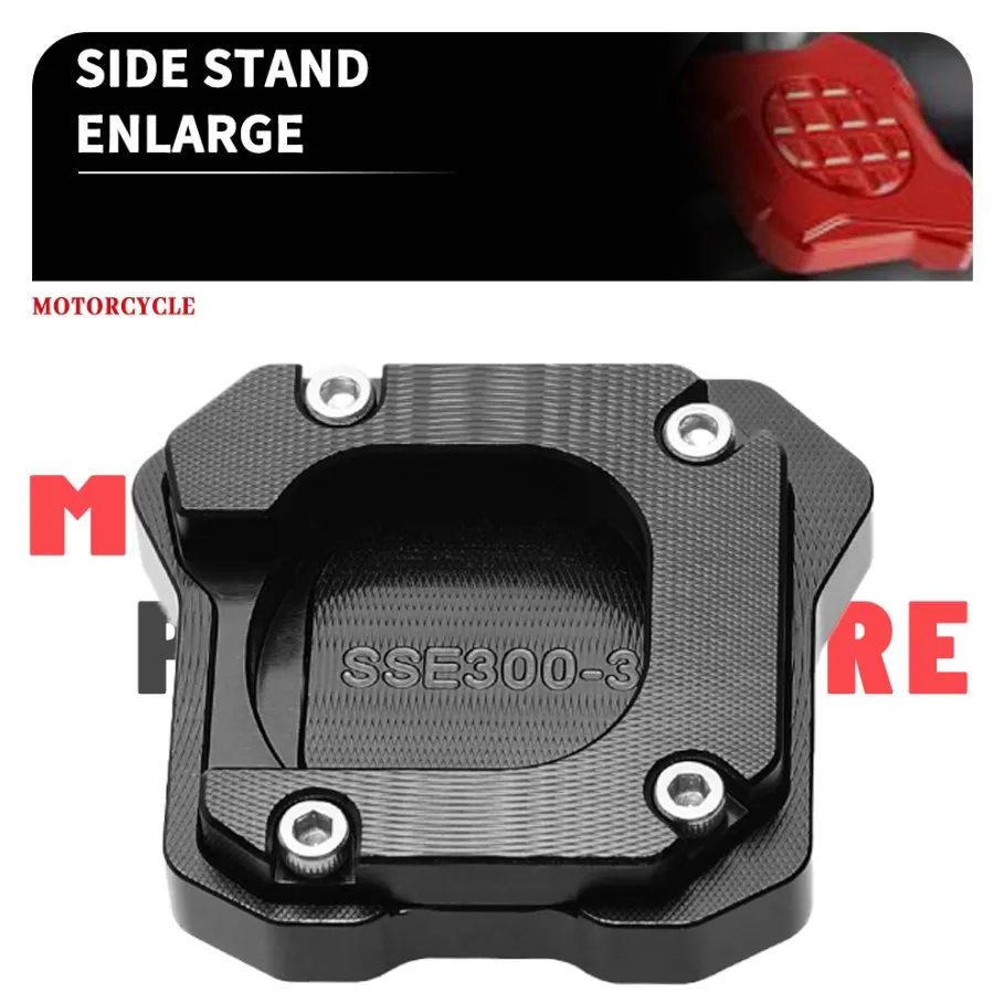 Foot Side Stand Extension FOR YAMAHA XMAX XMAX300/XMAX125/XMAX250 ALLYEARS 2025 2024 2023 Enlarger Plate Pad Support Kickstand