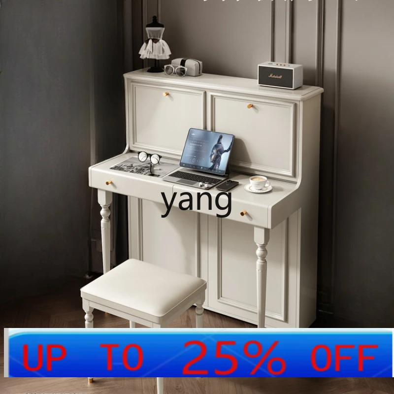 

YJQ French cream style dresser modern simple small apartment bedroom makeup table