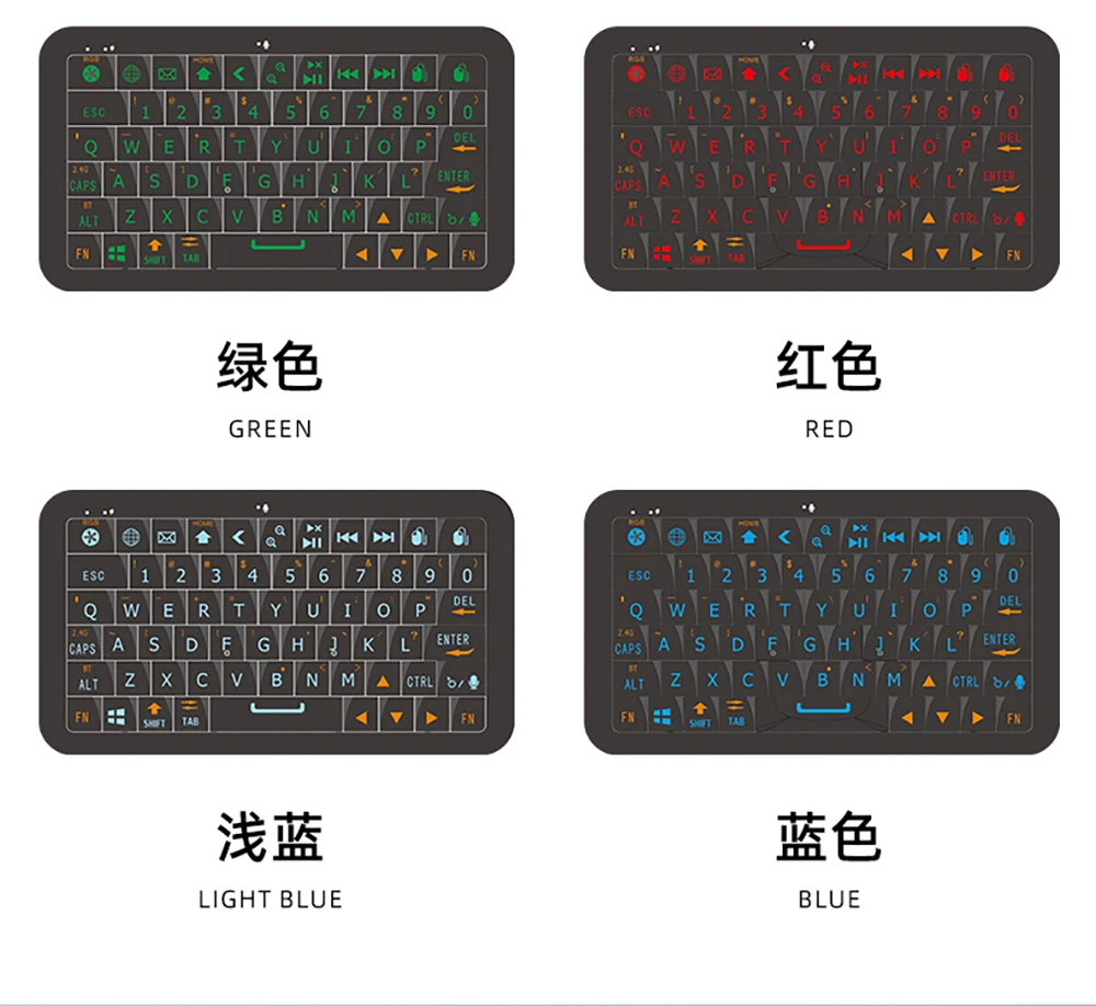 

Мини-клавиатура-гироскоп, двойной режим, 2,4G BT5.0, беспроводной пульт дистанционного управления с подсветкой для Android Stick, Smart TV Box, ПК