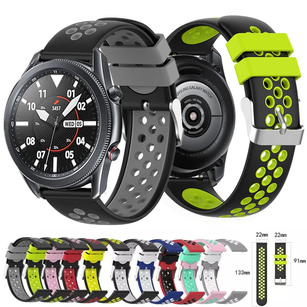 

20mm 22mm Watch Band For Samsung Galaxy Watch 3 41mm 45mm Strap Replacement Bracelet Watchband For Gear S3 Wrist ремешок