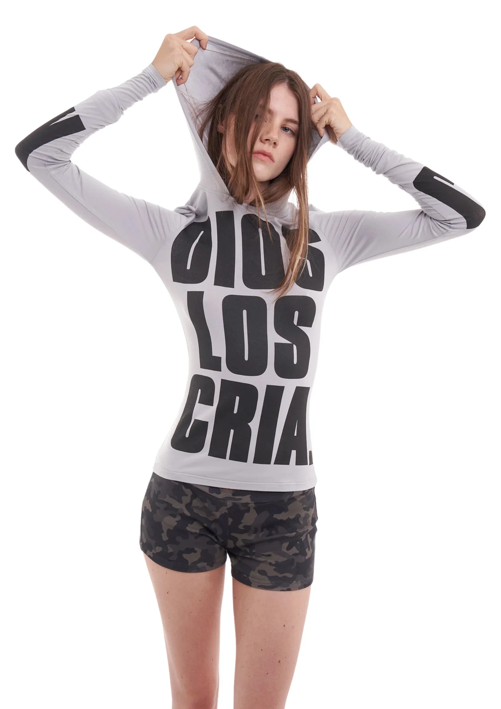 

2000s Vintage Y2k Women's T-shirt White Trash monogram print Fashion Pattern Long sleeve T-shirt Harajuku Aesthetic Street