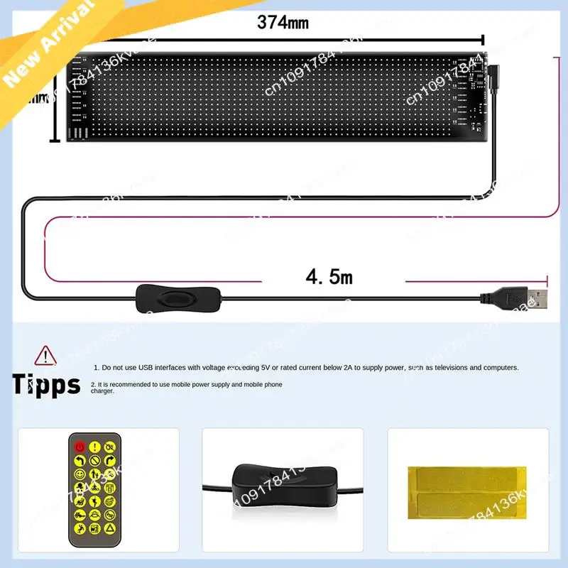 M01K LED-Matrix-Panel, programmierbarer flexibler Bildschirm, IP65, Anzeige, Animation, Nachricht, Scrollschild, APP-Steuerung, Autos, Shop-Bar