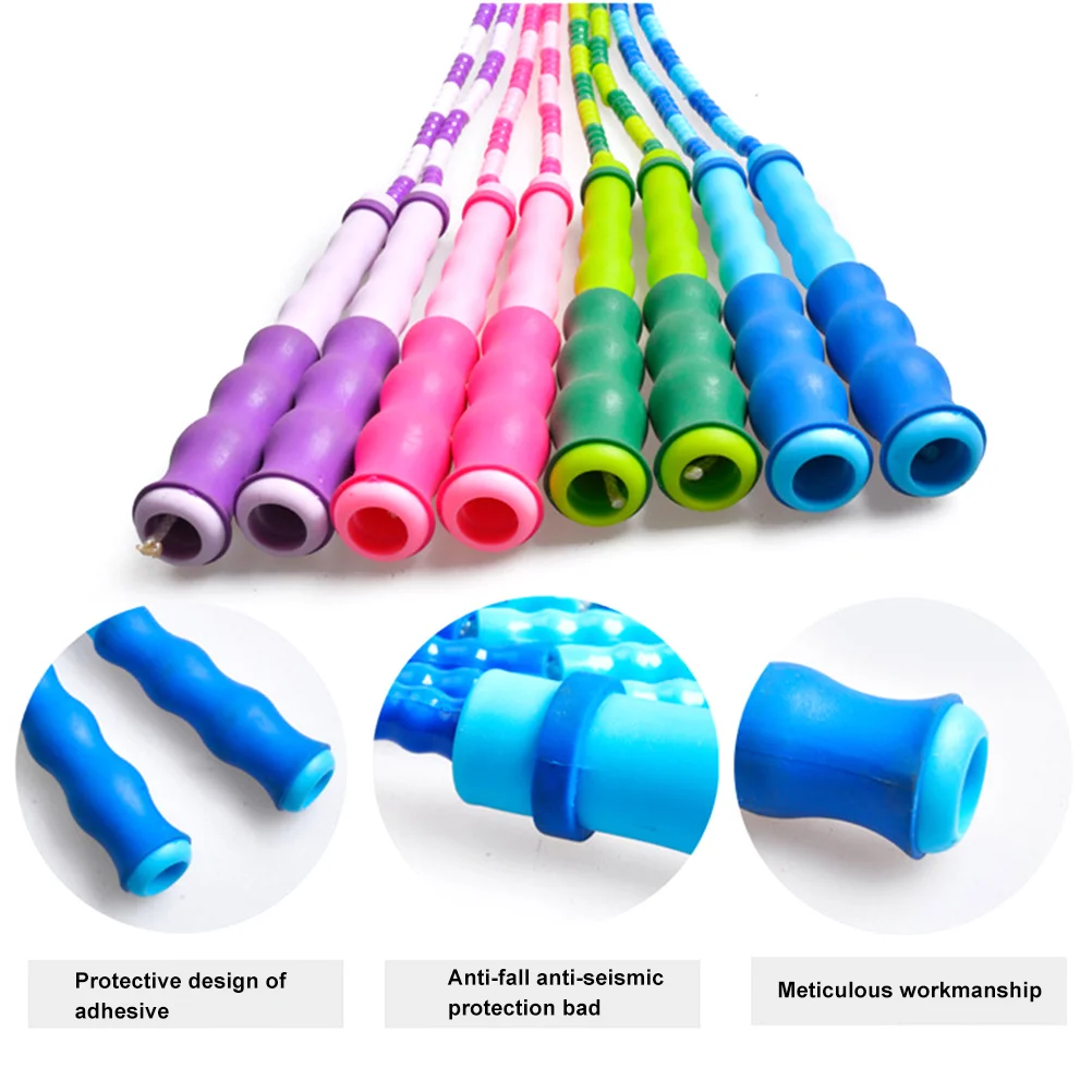 

Bamboo Skipping Green Lightweight Non-Slip Handle For Fitness Workout Training Exercise Cable Jump Rope