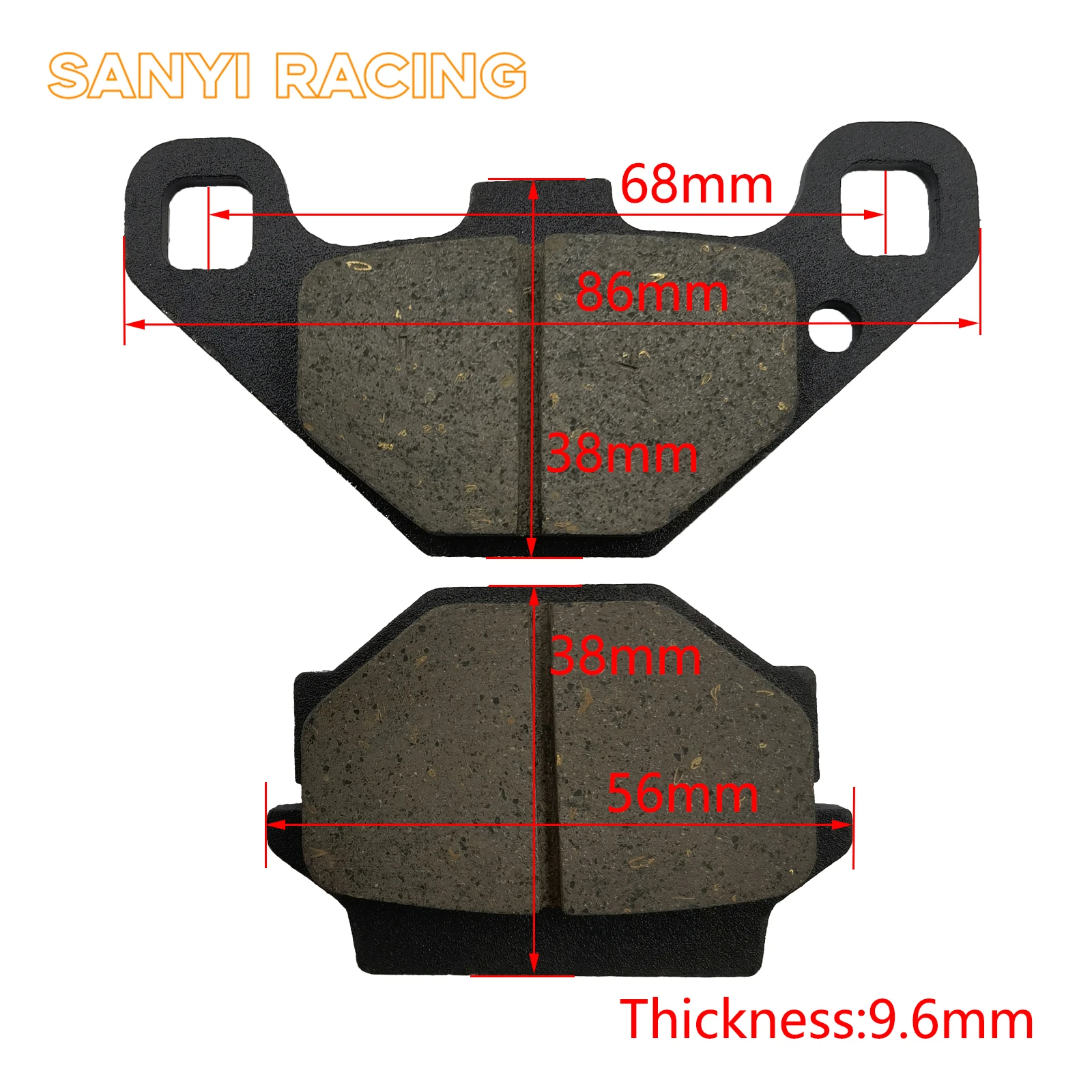 Dinli ATV Quad Brake Pads Motorcycle Brake Pads For Access 700 800 4x4 ATV UTV ALFER APACHE CAGICA DERI DINLI EXPLORER KAWASAKI