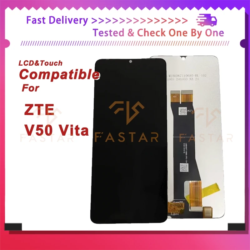 

6.75"Tested For ZTE Blade V50 Vita LCD Display Touch Digitizer Assembly Replacement Phone Screen ZTE V50 Vita lcd