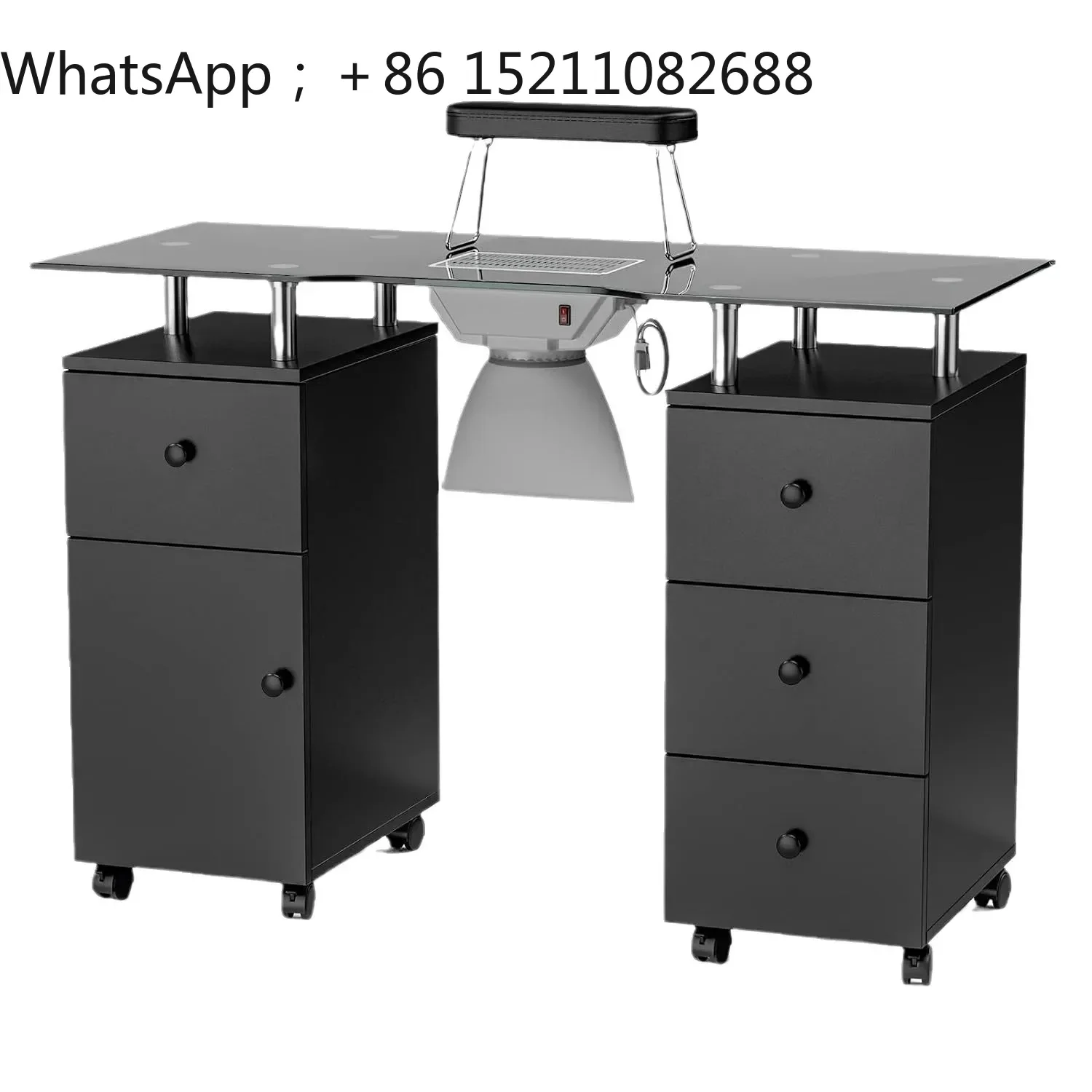 SCY black manicure special table mobile manicure table economical manicure table