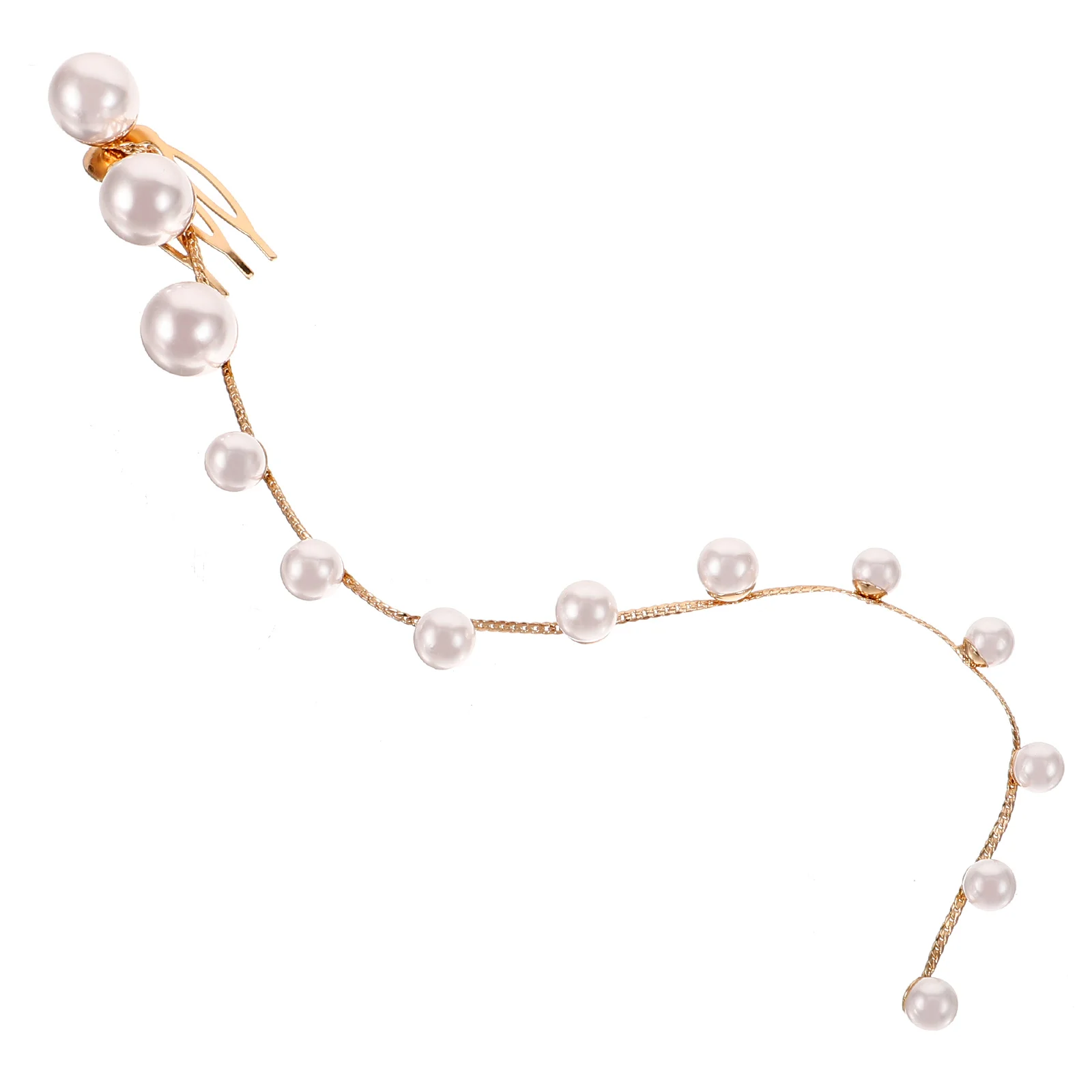 

Girls Pearl Hair Chain Braid Accessories for Women Wedding Braiding Decorative Braids Bride
