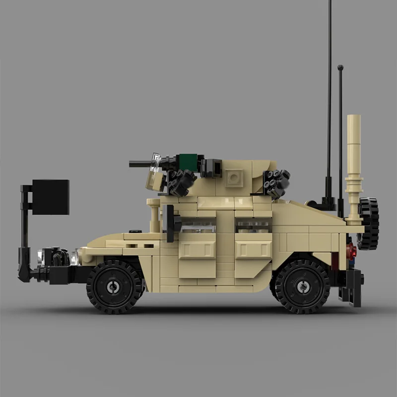 M1114 Up-Gepantserde Zware Auto Model MOC Bouwstenen Oorlog Apparatuur Modulaire Technologie Geschenken Vakantie Monteren Kinderen Speelgoed Pak