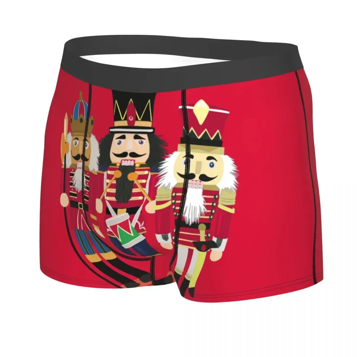 Nutcracker Soldier Toy Christmas Gift Boxer Shorts For Men 3D Print Male Underwear Panties Briefs Soft Underpants