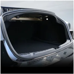 for Tesla Model 3 Highland 2024/2018-2023 Trunk Sill Plate Cover Boot Loading Protector Cargo Entry Guard + Sides Insert Trims