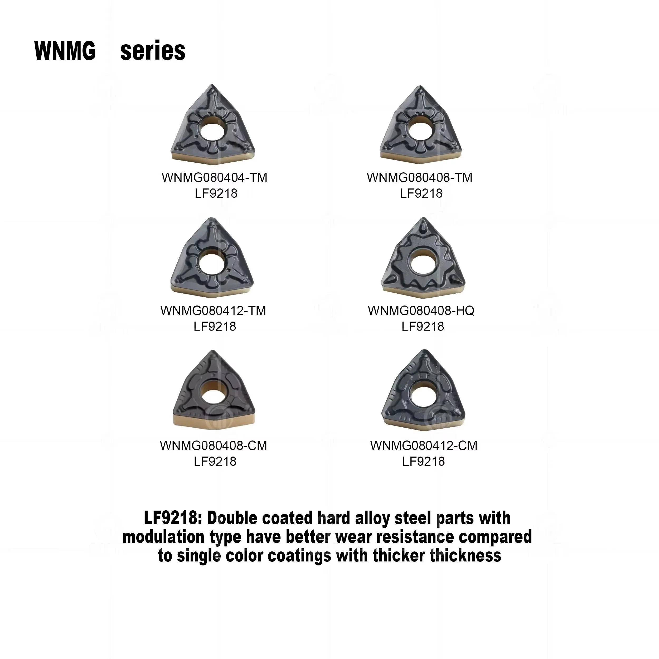 DESKAR 100% 오리지널 WNMG080404/080408/080412 TM HQ CM LF9218 CNC 선반 외부 원형 투톤 터닝 공구 변조 부품