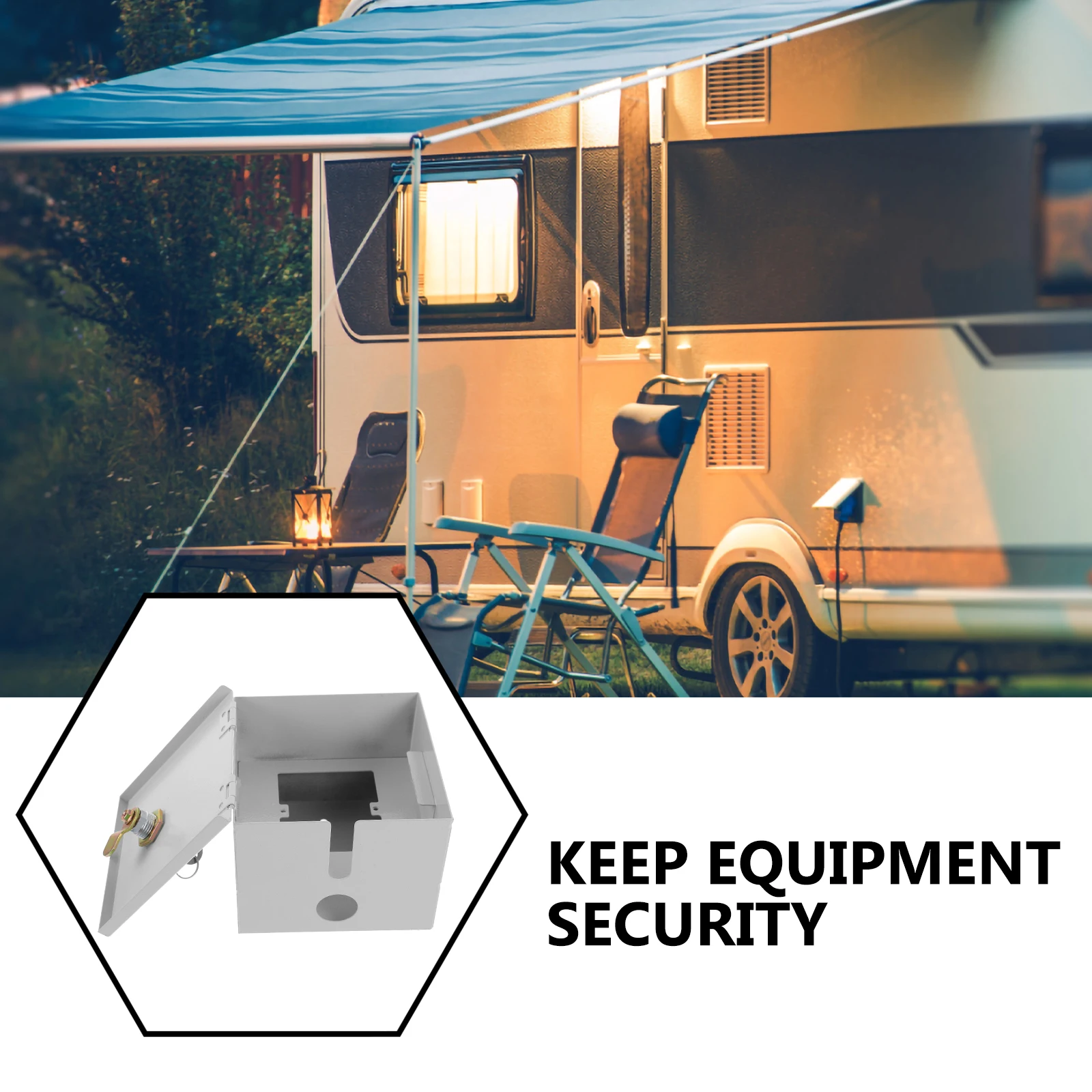 

LongLasting Iron Security Box Socket TheftPrevention Outdoor Electrical Outlet Protector Enclosure