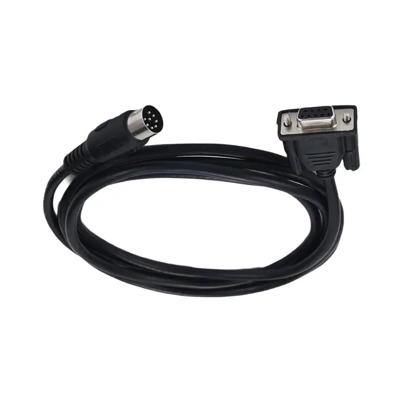 Y1UB RS232 DIN 8-Pin Male to Female 9Pin Cable with Internal Screening, Molded Housings, and Integrated End Strain Relief
