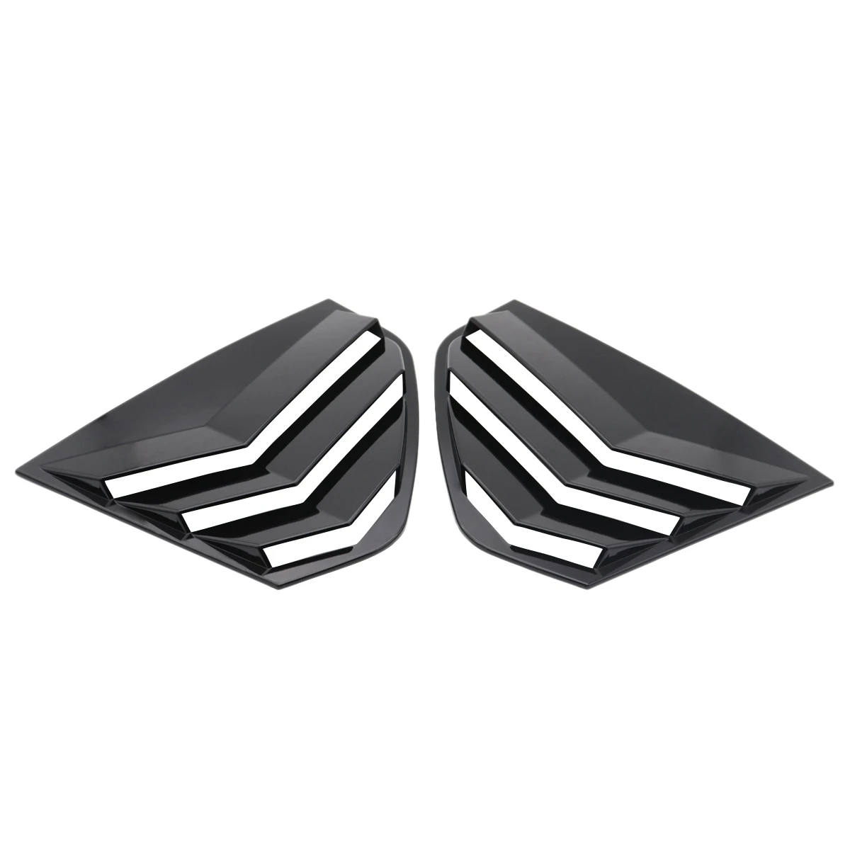 

1Pair Quarter Louver Cover Vents Rear Side Window Car Styling for Golf 8 Generation Black Quarter Louver