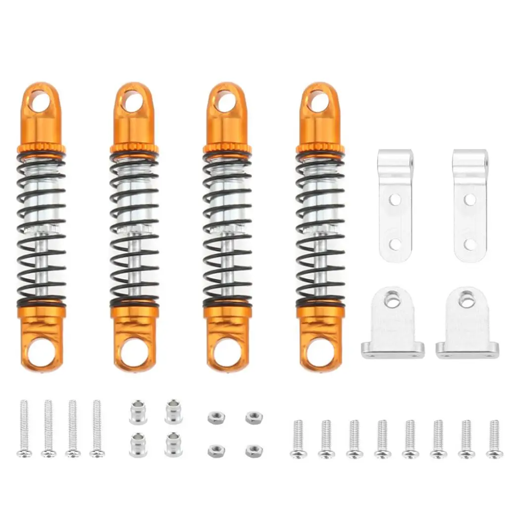 4x 1/16 Front Rear Shock Absorber Aluminum Alloy Smooth Rc Front Rear Shock Absorber For MN D90 D91 RC Car Part
