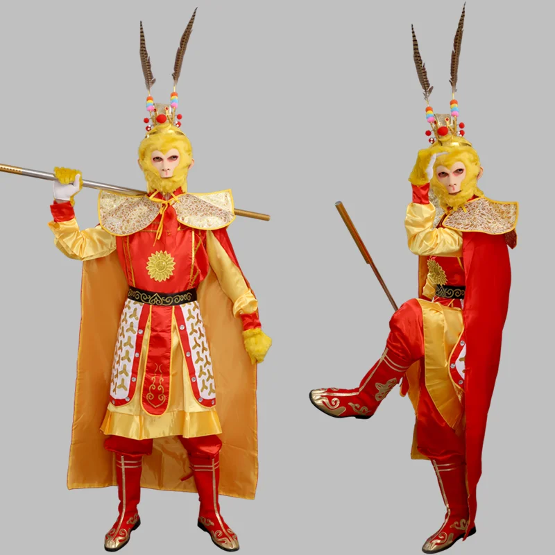 

Monkey King's costume adult Monkey King Monkey King suit adult Journey to the West the Monkey King clothes full set.