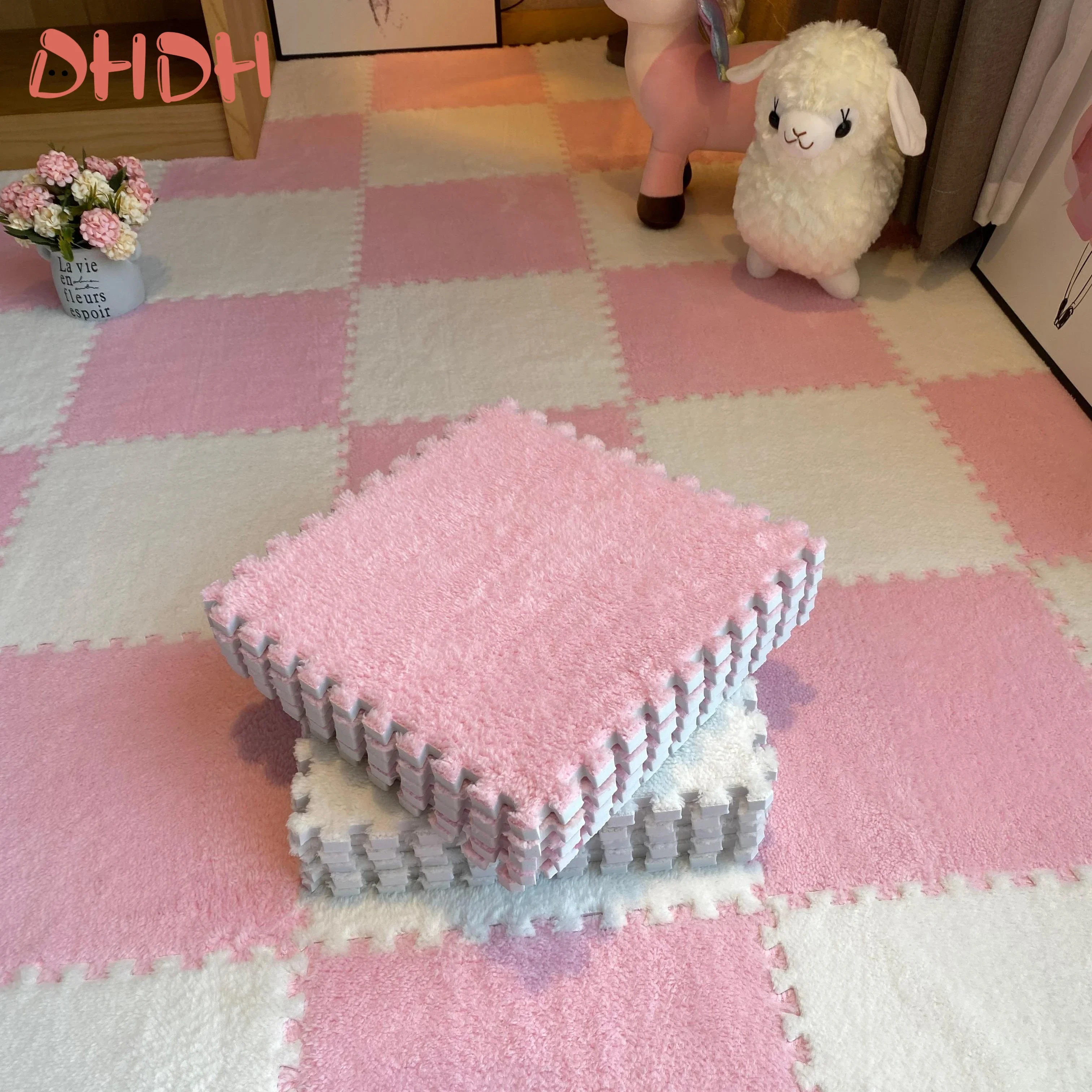 10/20PCS Soft Plush Kids Carpet Baby Play Mat Children's Rugs Toys EVA Foam Children's Mat Puzzle Interlock Floor Mats 30*30 CM