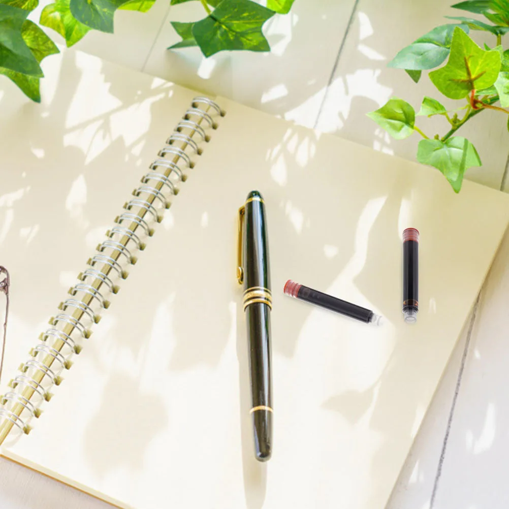 

100Pcs Fountain Pens Ink Refills Colored Erasable Smooth Flow Plastic Material Perfect for Office and School Use