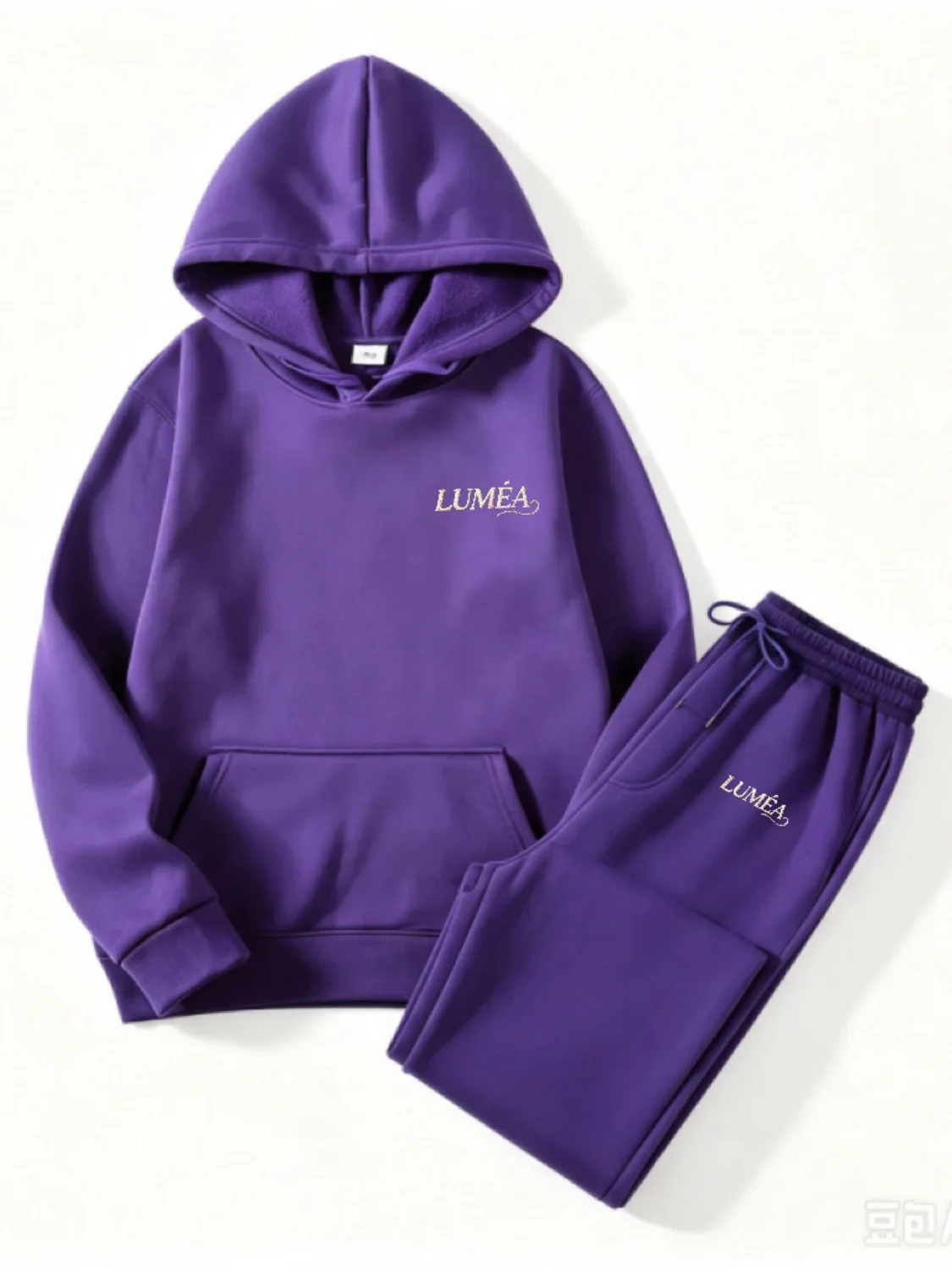 Trendy Women Hooded Tracksuit Printed Long Sleeve Hood Top Cuffed Jogger Pants Daily Outfit