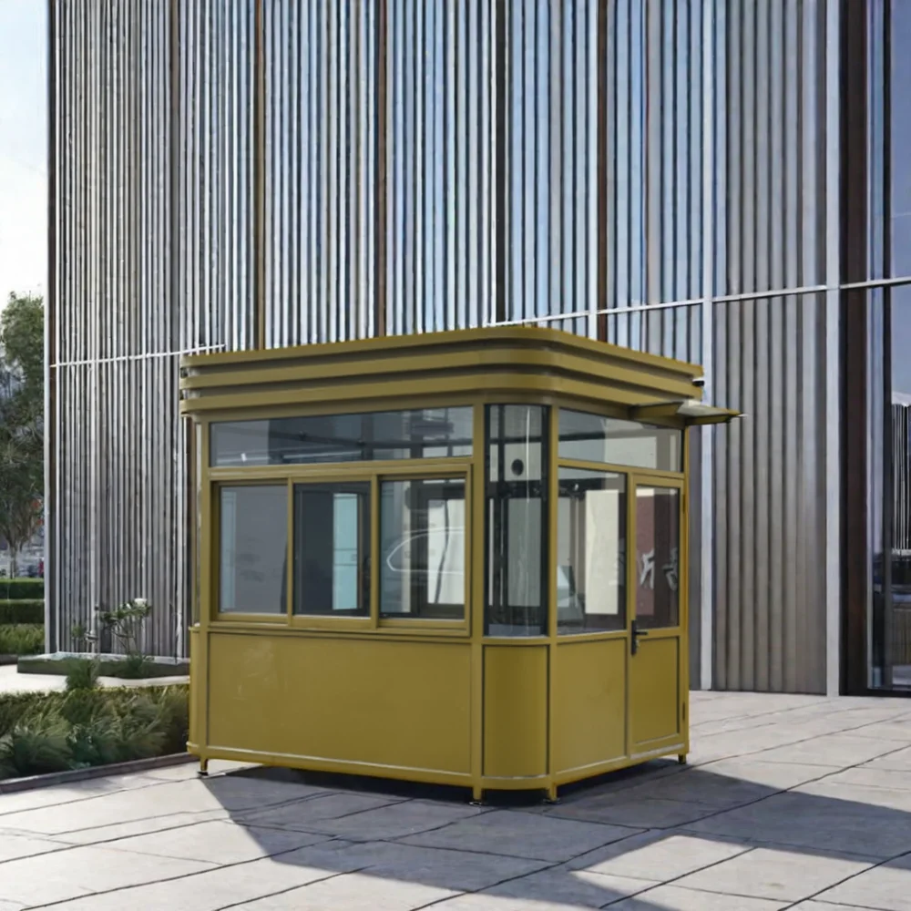 Mobile Prefab Sentry Box Outdoor Public Security Guard House Ticket Booth Sandwich Panel Wholesale Detachable Container view 3