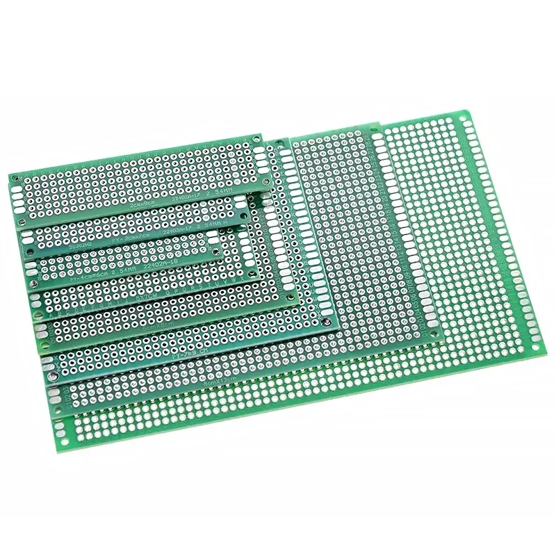 Prototipo de circuito impreso Universal para Arduino, placa PCB de doble cara, 2x8cm, 7x9, 6x8, 5x7, 4x6, 3x7, Diy, 4x6, 6x8, 5x7 3x7cm