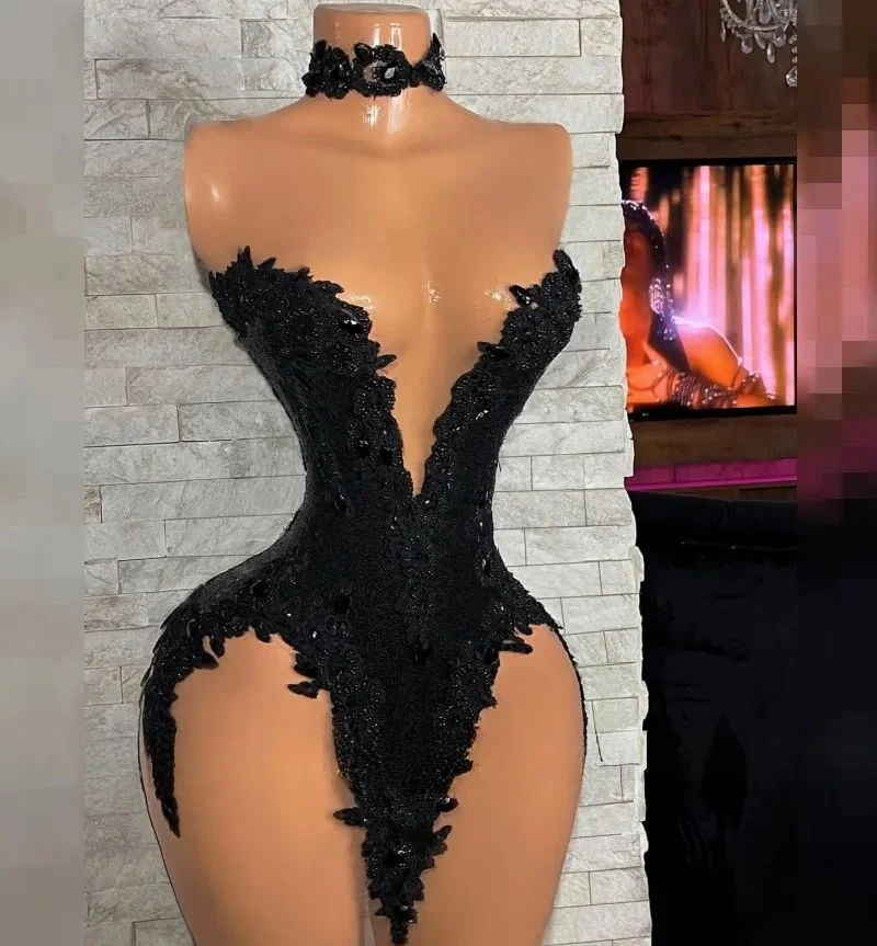 

Короткие выпускные платья для темнокожих девушек с прозрачными аппликациями и кристаллами, коктейльные платья для афроамериканских девушек на день рождения или выпускной вечер