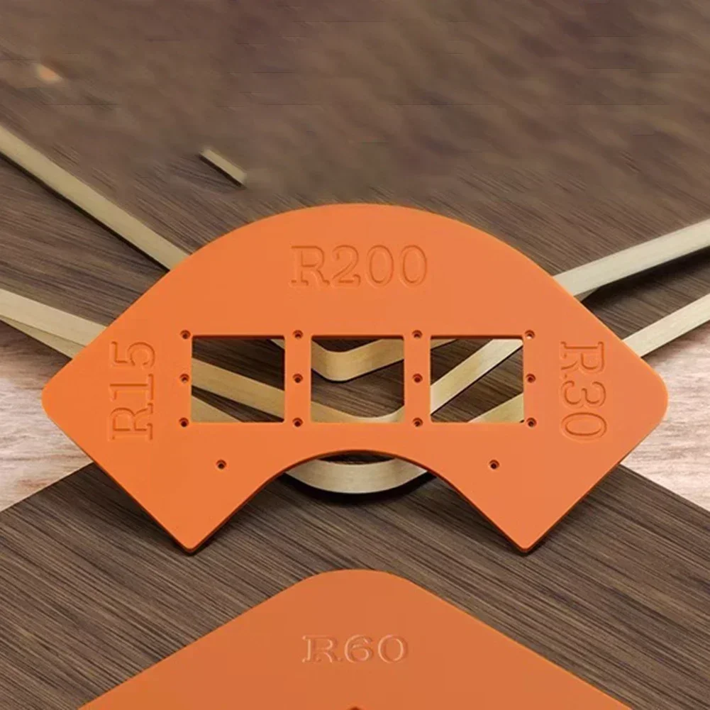 Szablon promienia narożnego 4w1 Frezarka do obróbki drewna Łuki Szablon pozycjonowania kąta Frezarki promienia narożnego Jig Pozycjonowanie obróbki drewna