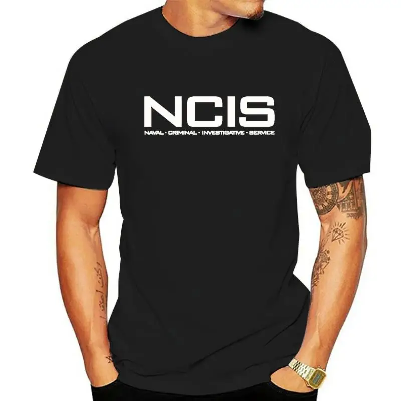 NCIS Logo T-shirt Naval Criminal Investigative Service Tv Show Fan Tee Shirts Mens Cool T Shirt