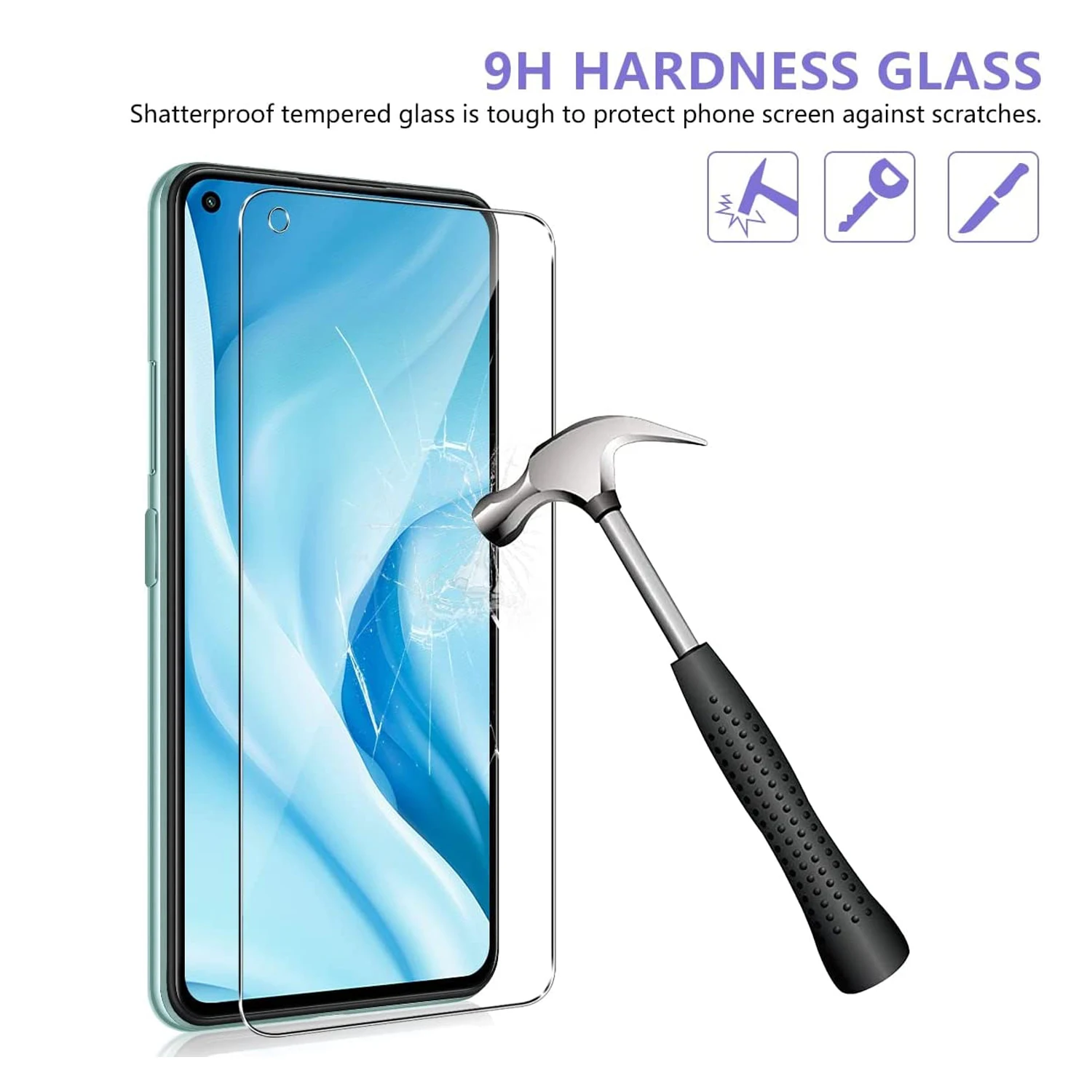 2/4 قطعة من الزجاج المقسى عالي الدقة لهاتف Xiaomi 11 Lite/ 11 Lite 5G NE #5