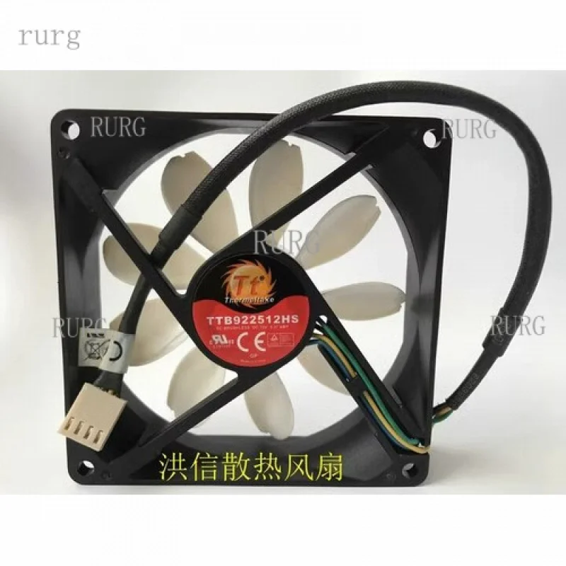 

L 1 PCS for Thermaltake fan TTB922512HS DC12V 0.37AMP 9225 9cm 4 wire cooling fan