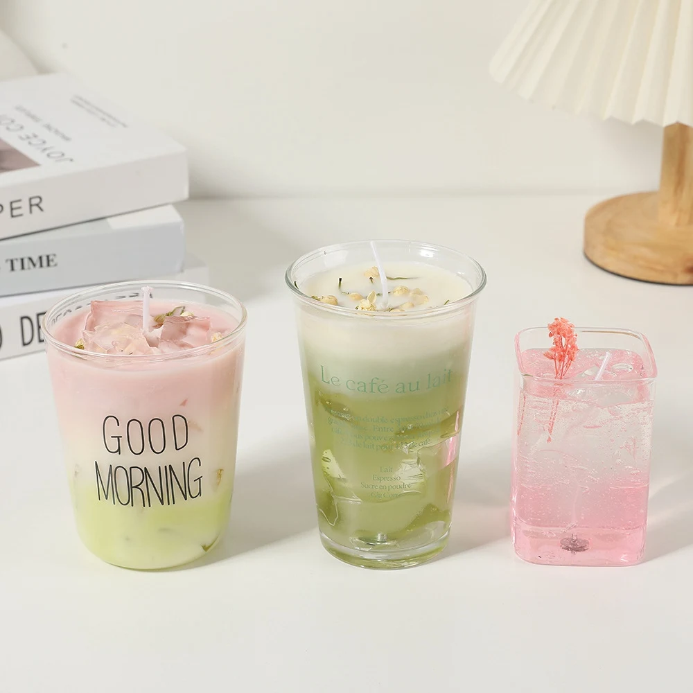 Beverage cup aromatherapy spot ins style photo props DIY Low temperature aromatherapy Birthday Candles Party Home Decoration