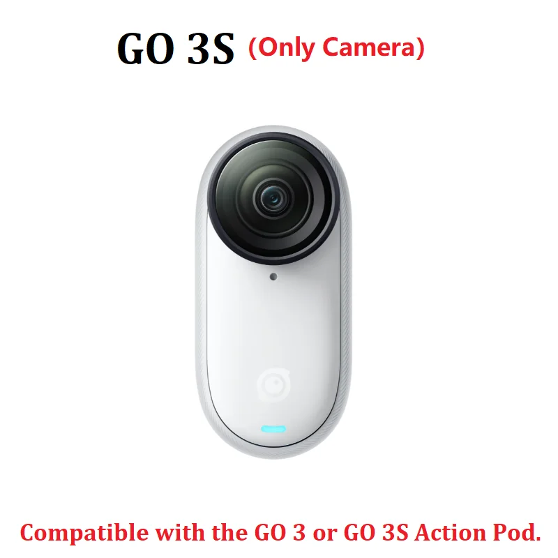 Insta360 GO 3S Tiny 4K Action Camera Black White 39g 64G 128G Waterproof FlowState Stabilization Portable GO3 GO 3S