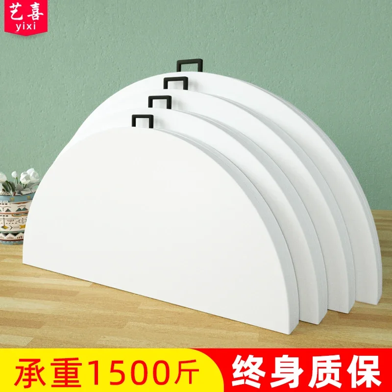 Pqf Folding round Table round Plastic Large round Table Folding Table