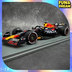 Spark 1:18 Red Bull F1 Max Verstappen Model Racing RB19 Bahrain Collectible Car Model 2023 Children Toys Birthday Gift