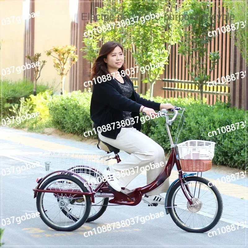 Adult Electric Tricycle, Middle-aged and Elderly Electric Scooter, Scooter, Pedal Bicycle, Elderly Battery Electric Scooter