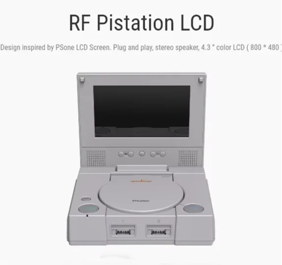 RETROFLAG PiStation Case Raspberry Pi 4 Case with Cooling Fan and 3pcs Heatsinks Pistation LCD Case for Raspberry Pi 4 /Pi 4B