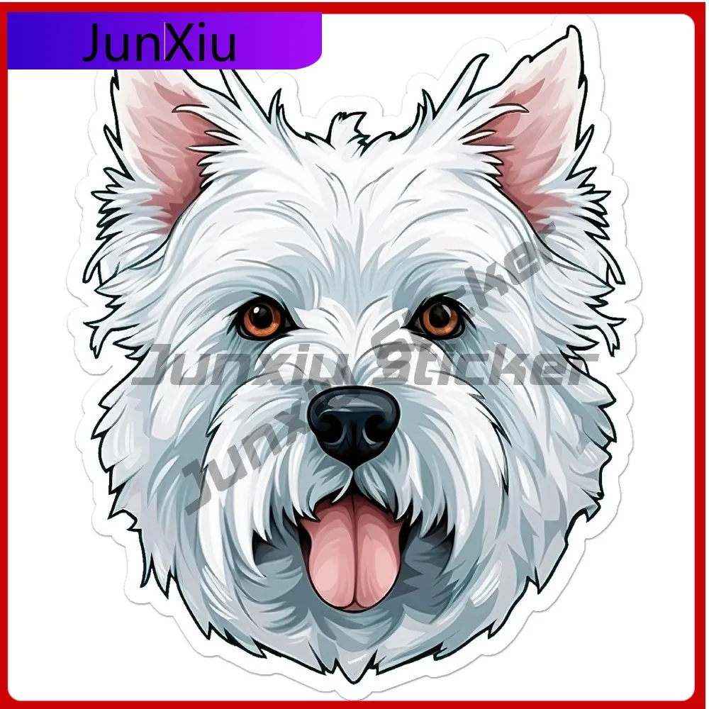 

Westie West Highland Hot Best Gift Vinyl Stylish Motorcycle Decal Accessory Waterproof Car Laptop Window Bumper Auto Exterior