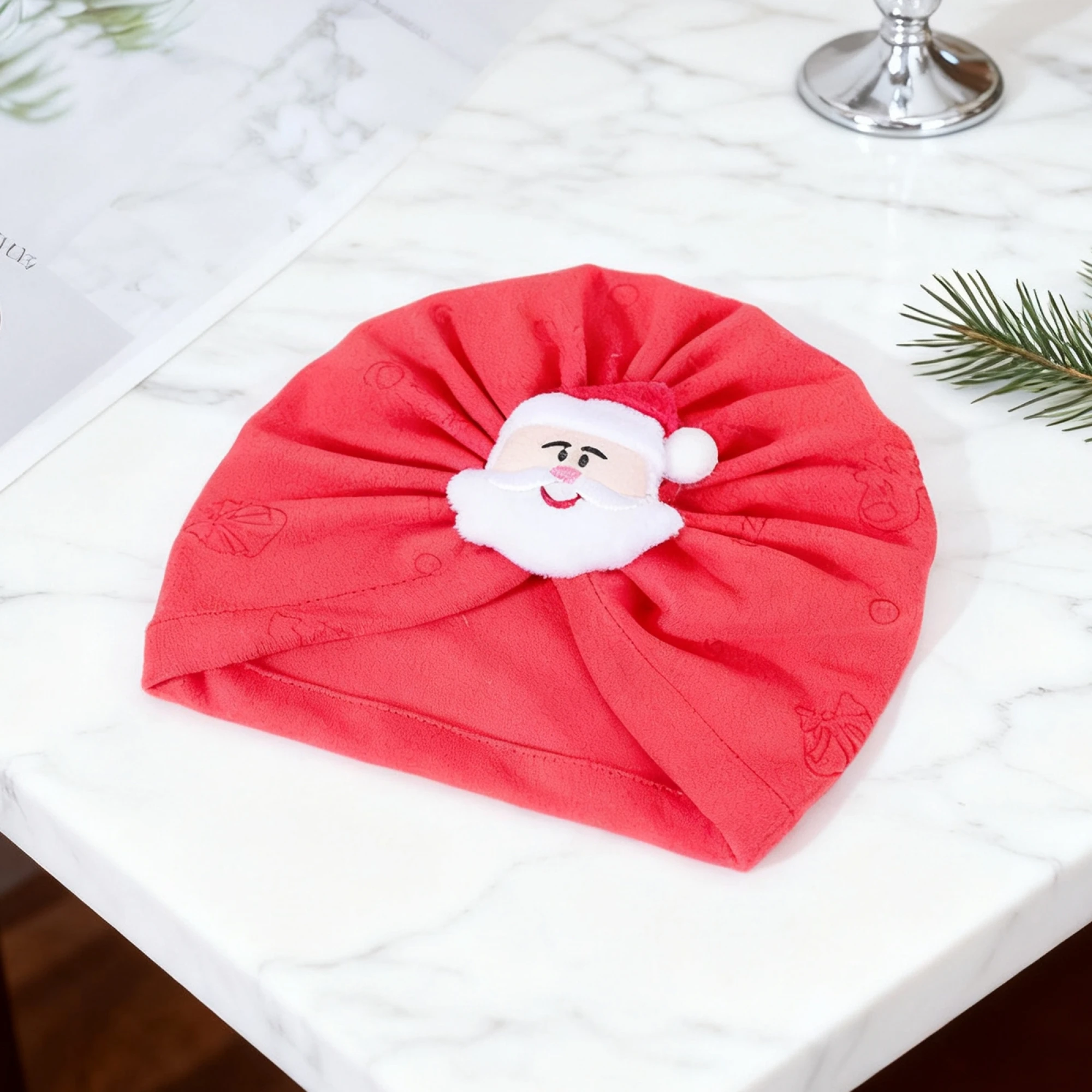 

Adorable Reindeer Knit Baby Turban Hats Festive Winter Soft Elastic Beanie Casual Infant Cap for Girls Boys Christmas Gift