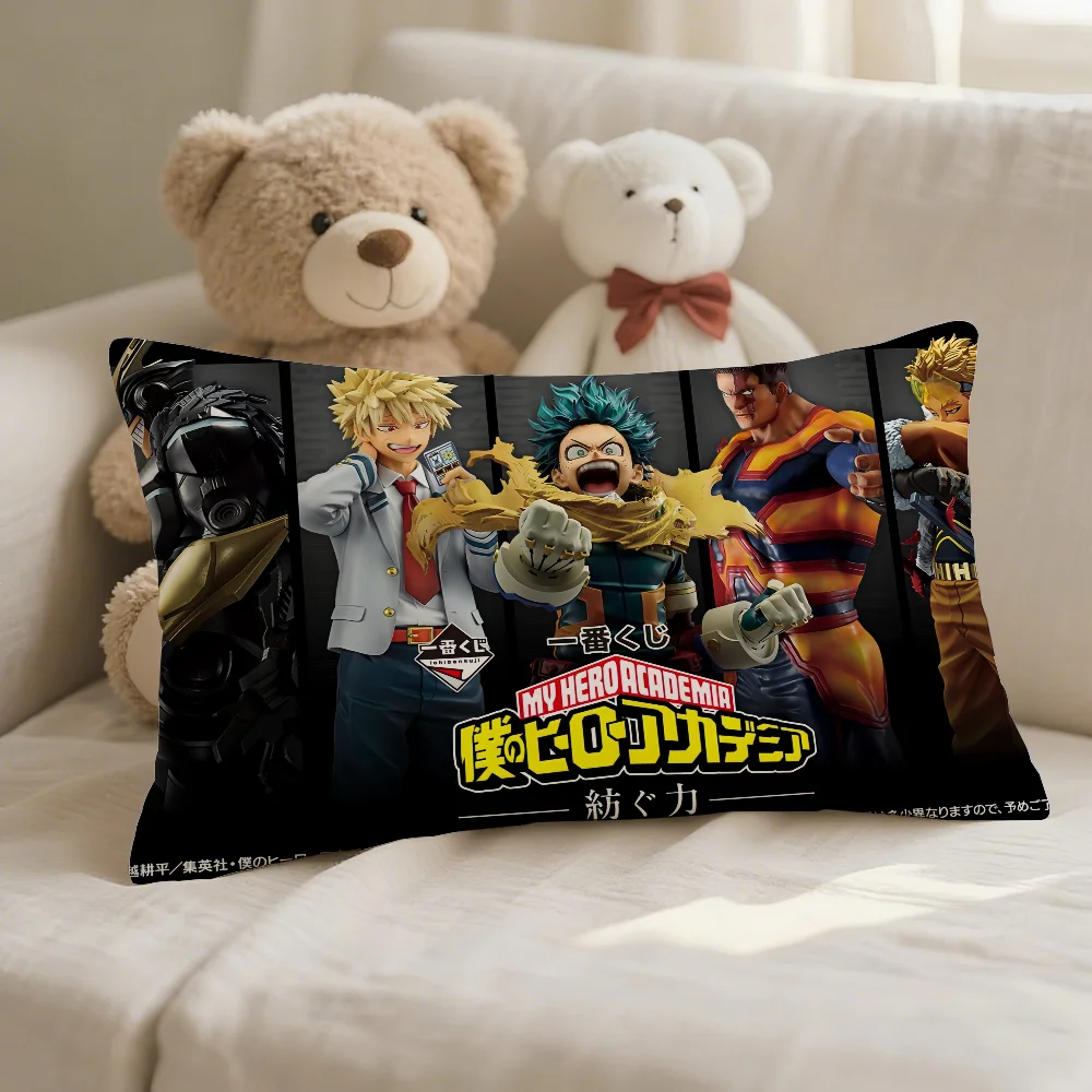 

HOT ANIME My H-Hero A-Academia Pillow Case Cover Suitable For Sofa Bedroom Car Cushion Rectangular Back Cushion
