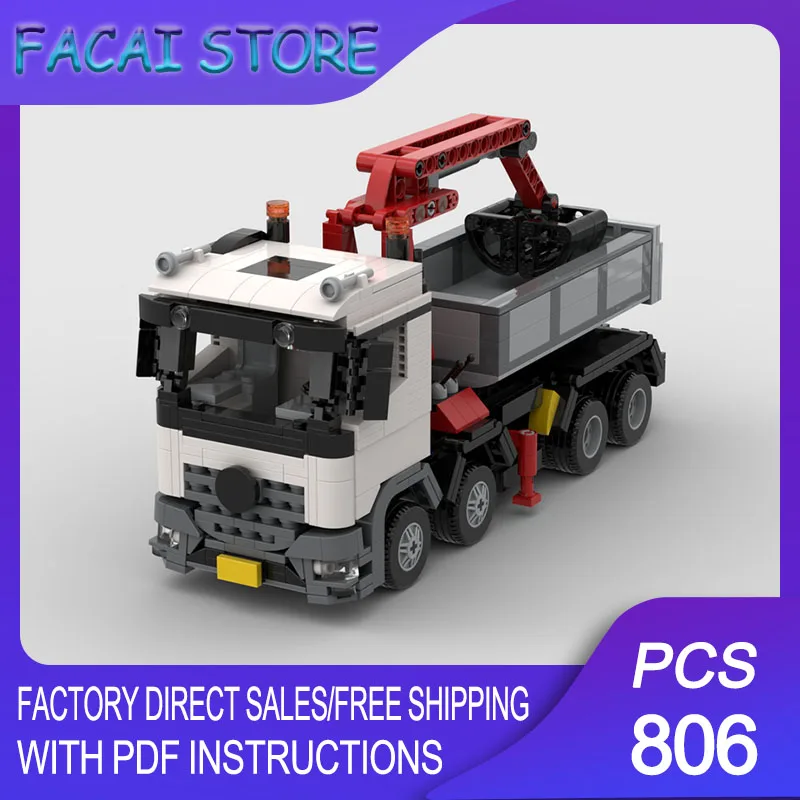 

Модульный конструктор MOC: Модель инженерной техники 3245 — Грузовик-кран. Технологические блоки. Рождественский подарок, игрушка для самостоятельной сборки.