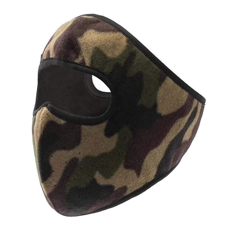 شتاء دافئ القطبية الصوف التمويه غطاء الوجه النساء غطاء للأذنين ركوب إيرفلاب الرجال في الهواء الطلق قناع مقاوم للبرودة #2